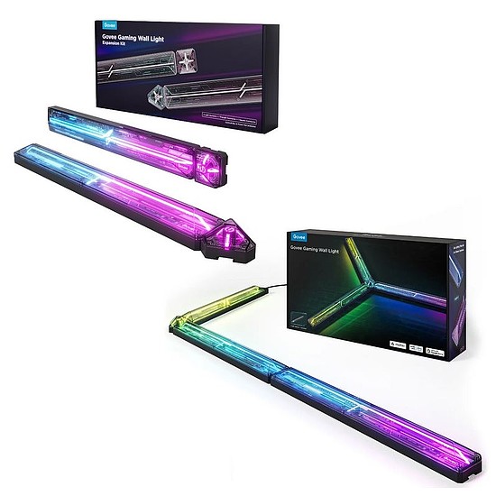 Govee Gaming Smart Okos Fali LED Dekorációs Lámpa - RGB (4+1) Hang + Wifi + Bluetooth vezérlésel