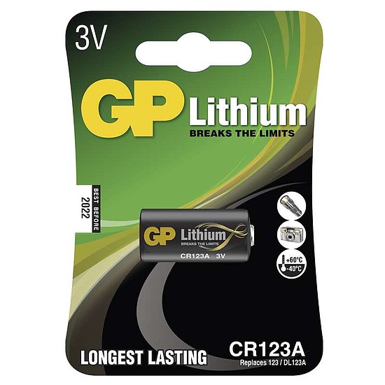 GP CR123A elem 3V lítium