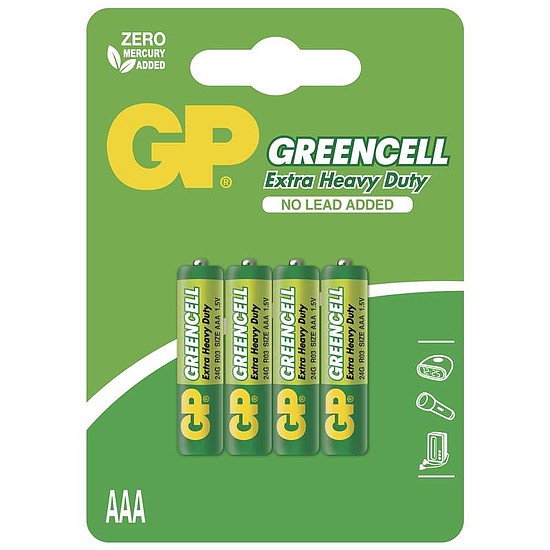 GP Greencell mikro elem AAA féltartós 4 db/bliszter LR3 GP24GC4 DARABÁR!