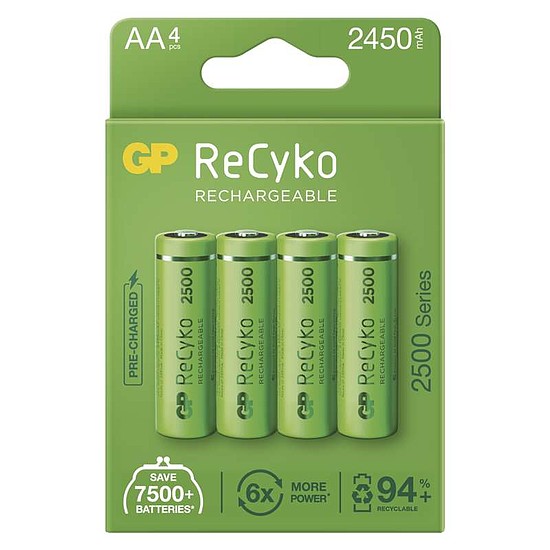 GP ReCyko+ HR6 / AA akku 2450 mAh AA 1,2V NiMH 4db/brlszter DARABÁR!!