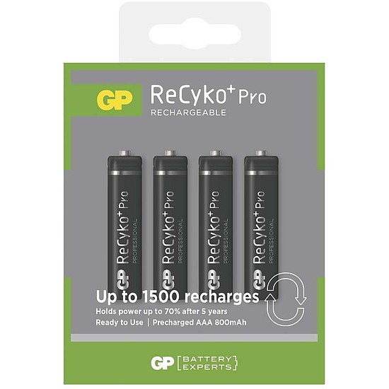 GP Recyko Pro HR3/AAA 800mAh tölthető akkumulátor 4db/bliszter, DARABÁR!!!