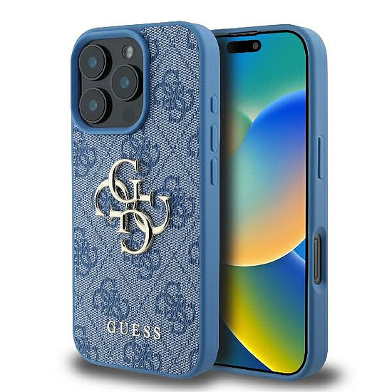 Guess 4G Big Logo iPhone 16 Pro Max tok - kék