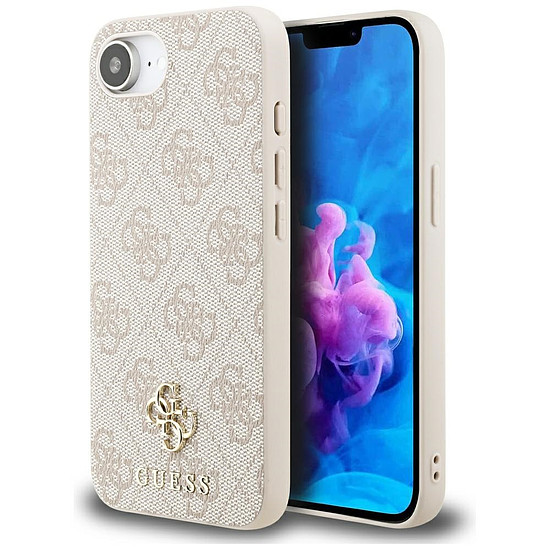 Guess 4G Kis 4G és klasszikus MagSafe tok iPhone 16e-hez - rózsaszín