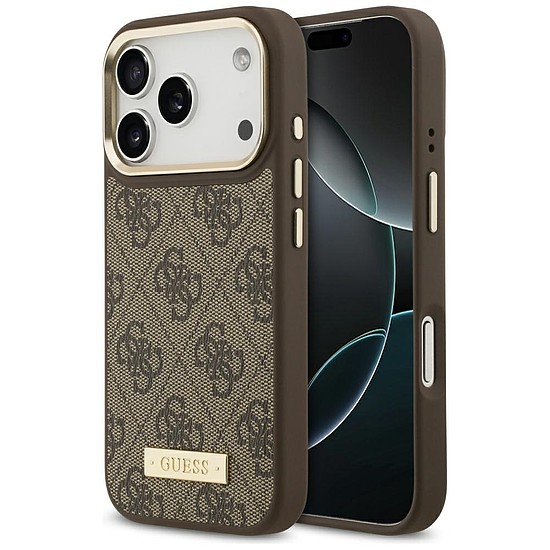 Guess 4G logós MagSafe tok iPhone 17 Próhoz - barna