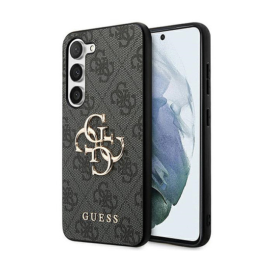 Guess 4G nagy fém logó - Samsung Galaxy S24+ tok fekete (GUHCS24M4GMGGR)