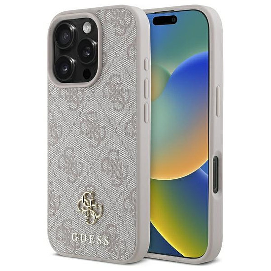 Guess 4G Small Classic MagSafe tok iPhone 16 Pro Maxhoz - rózsaszín