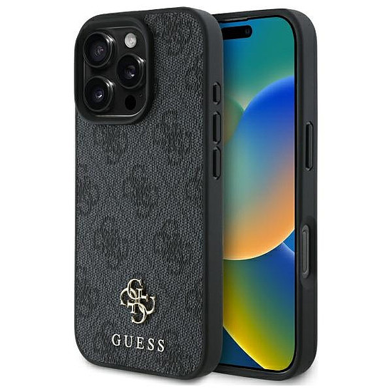 Guess 4G Small Classic MagSafe tok iPhone 16 Próhoz - fekete