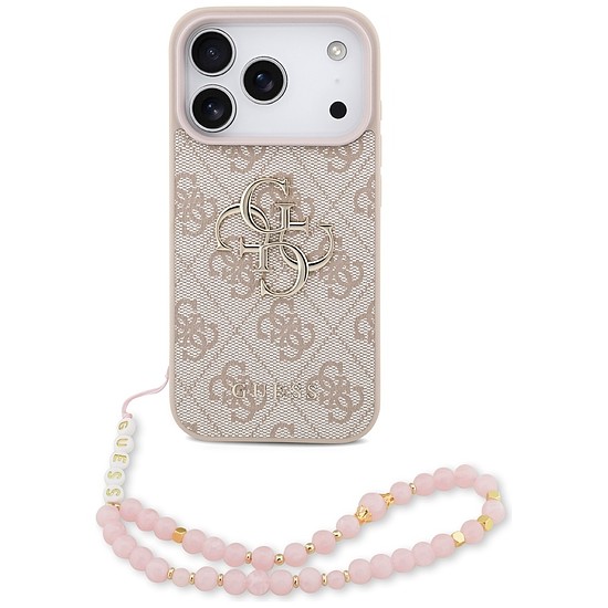 Guess 4G Strap 4G Classic logós iPhone 17 Pró tok - rózsaszín