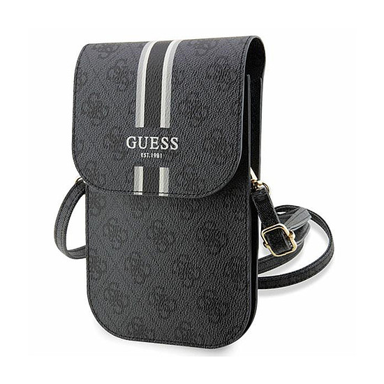 Guess 4G Stripes - Crossbody telefontáska fekete (GUWBP4RPSK)