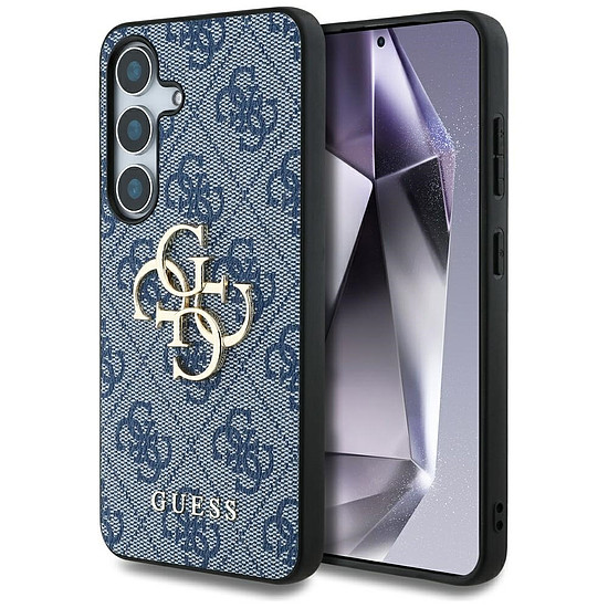 Guess Big 4G Logo Classic logós tok Samsung Galaxy S25 készülékhez kék