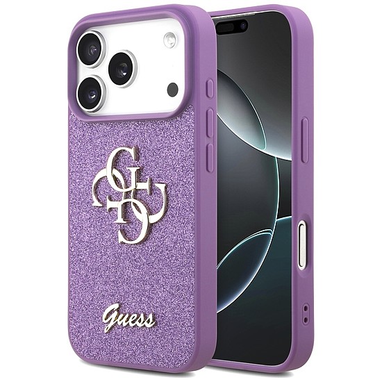 Guess Fixed Glitter Big 4G tok iPhone 17 Próhoz - lila