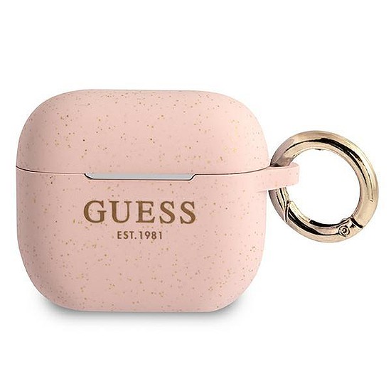 Guess GUA3SGGEP AirPods 3 borító rózsaszín/rózsaszín szilikon csillogó