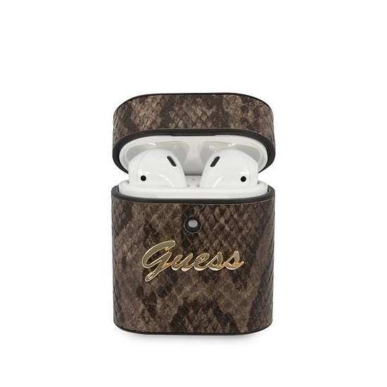 Guess GUACA2PUSNSMLBR AirPods borító barna/barna Python Collection