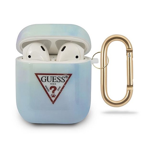 Guess GUACA2TPUMCGC02 AirPods borító kék/kék nyakkendő & Festékgyűjtemény