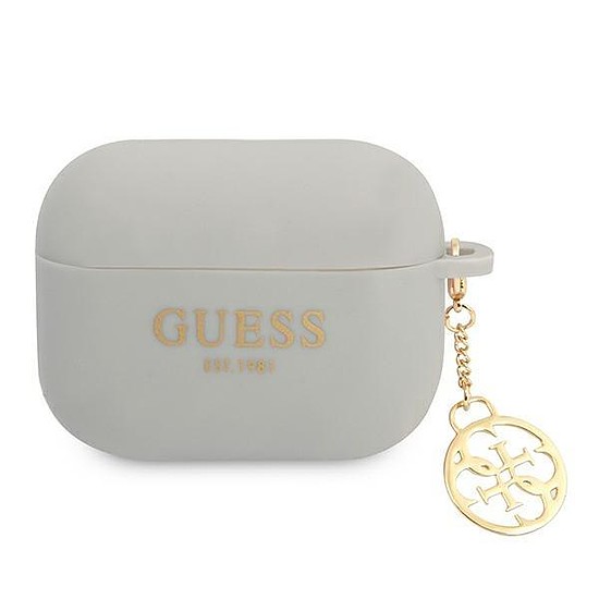 Guess GUAPLSC4EG AirPods Pro borító szürke/szürke Silicone Charm 4G Collection