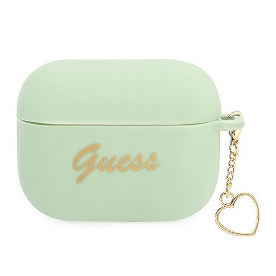 Guess GUAPLSCHSN AirPods Pro borító zöld/zöld Szilikon Charm Heart Collection