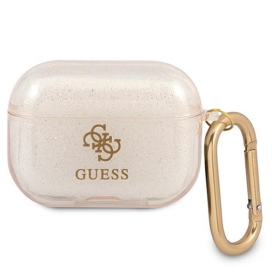 Guess GUAPUCG4GD AirPods Pro borító arany/arany Glitter Collection