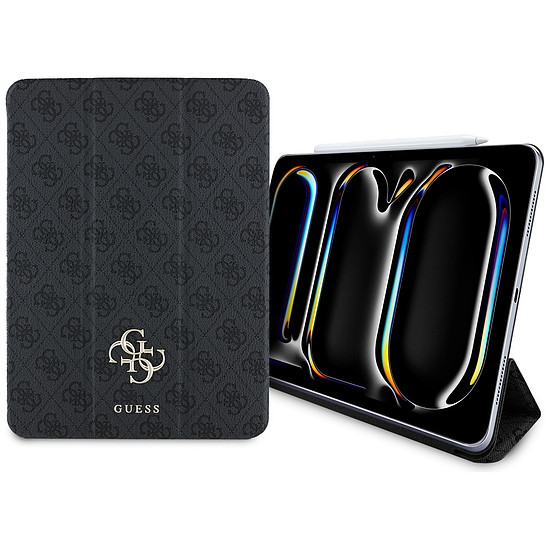 Guess GUFC11PM24PS4SGK iPad Pro 11" 2024 fekete/fekete mágneses 4G nagy logóval
