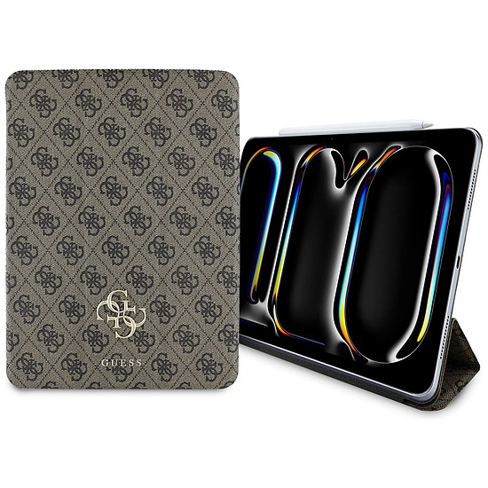 Guess GUFC11PM24PS4SGW iPad Pro 11" 2024 barna mágneses 4G nagy logóval