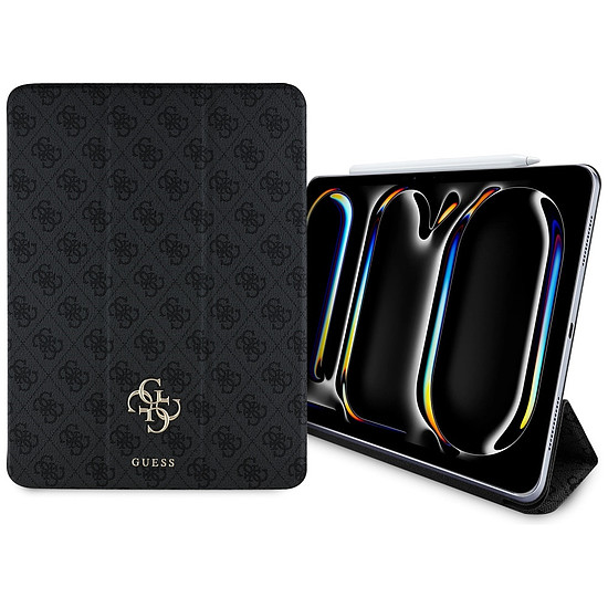 Guess GUFC13PM24PS4SGK iPad Pro 13" 2024 fekete/fekete mágneses 4G nagy logóval