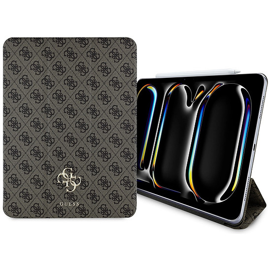 Guess GUFC13PM24PS4SGW iPad Pro 13" 2024 barna mágneses 4G nagy logóval
