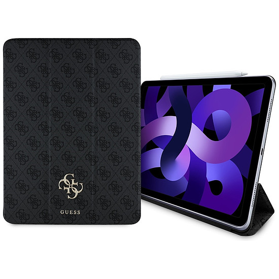 Guess GUFC13RM24PS4SGK iPad Air 13" 2024 fekete/fekete mágneses 4G nagy logóval