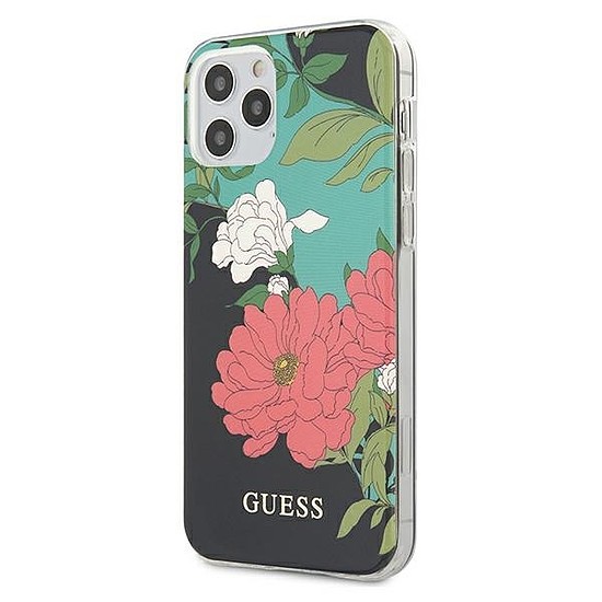 Guess GUHCP12LIMLFL01 iPhone 12 Pro Max 6.7" fekete/fekete N1 Flower Collection