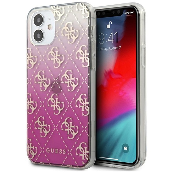Guess GUHCP12SPCU4GGPI iPhone 12 mini 5.4" rózsaszín/rózsaszín keménytok 4G Gradient