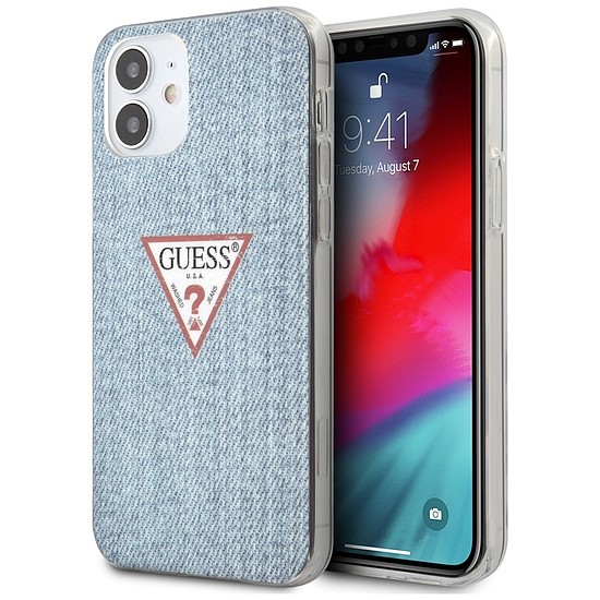 Guess GUHCP12SPCUJULLB iPhone 12 mini 5.4" kék/világoskék keménytokos Jeans Collection