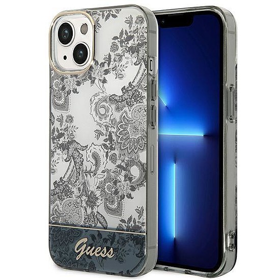 Guess GUHCP14MHGPLHG iPhone 14 Plus 6.7" szürke/szürke keménytokos porcelánkollekció