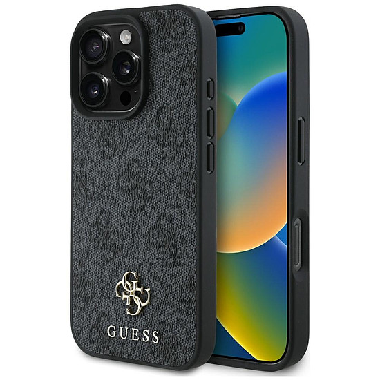 Guess HC PU 4G Small 4G and Classic tok iPhone 16 Pro Maxhoz MagSafe - fekete