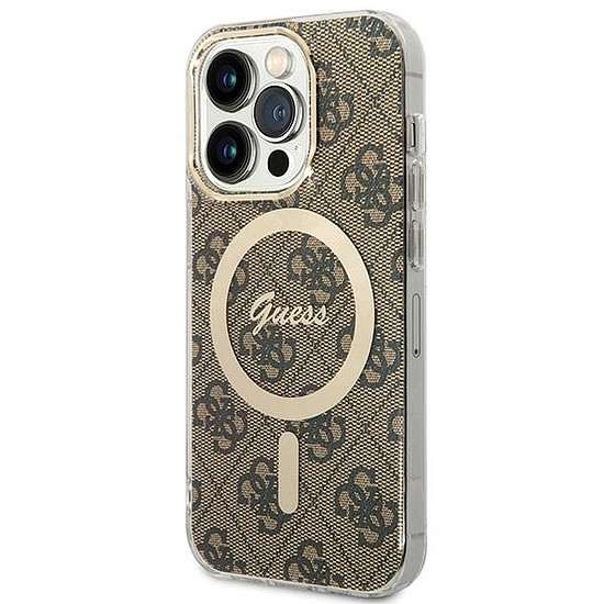 Guess IML 4G MagSafe tok iPhone 15 Próhoz - barna