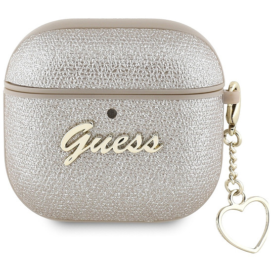 Guess metál Script Charm tok AirPods 4-hez - arany