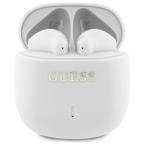 Guess nyomtatott klasszikus logó - Bluetooth TWS fejhallgató + töltőtok fehér (GUTWSJ14ESGH)