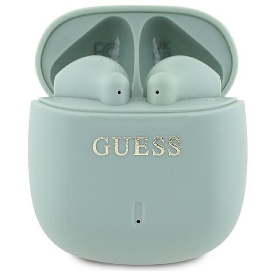 Guess nyomtatott klasszikus logó - Bluetooth TWS fejhallgató + töltőtok zöld (GUTWSJ14ESGN)
