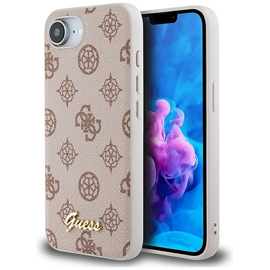 Guess Peony Script Logo MagSafe iPhone 16e tok - barna