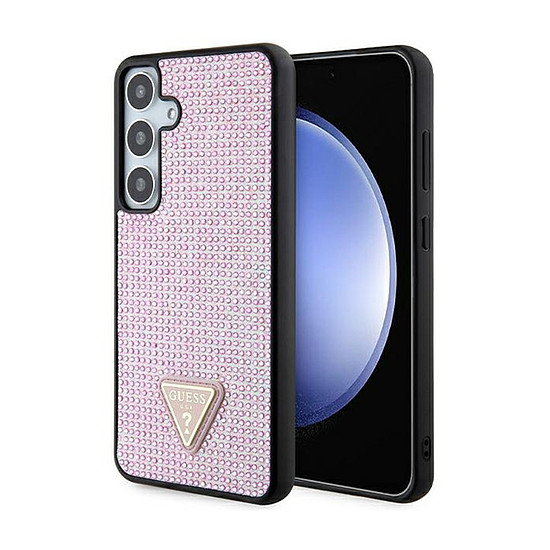 Guess Rhinestone Triangle - Samsung Galaxy S24+ tok rózsaszín (GUHCS24MHDGPPP)
