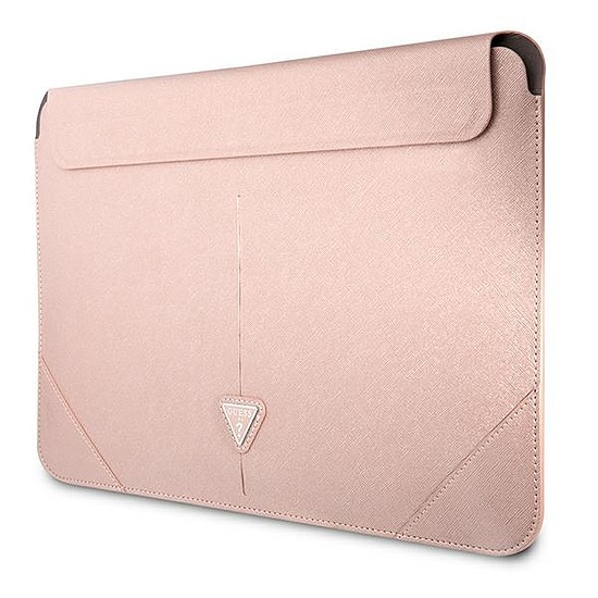 Guess Saffiano Triangle Logo Sleeve - Notebook tok 13" / 14" rózsaszín (GUCS14PSATLP)