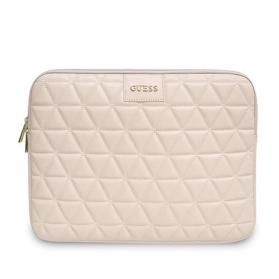 Guess Sleeve GUCS13QLPK 13" rózsaszín / rózsaszín steppelt