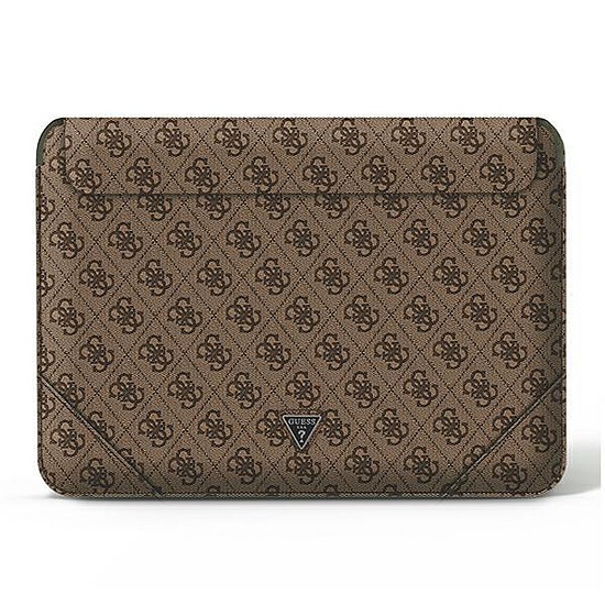 Guess Sleeve GUCS14P4TW 13/14" barna / barna 4G Uptown Triangle logó