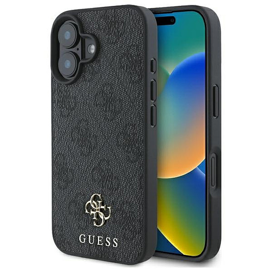 Guess Small Classic MagSafe tok iPhone 16-hoz - fekete