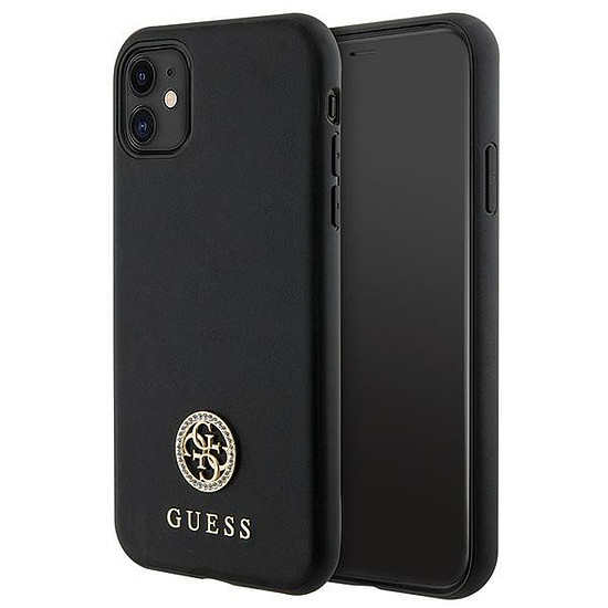 Guess Strass Metal Logo iPhone 11 / Xr 6.1" tok - fekete