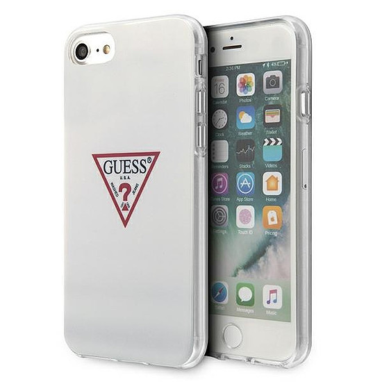 Guess Triangle Collection tok iPhone 7 / 8 / SE 2020 / SE 2022 készülékhez - fehér