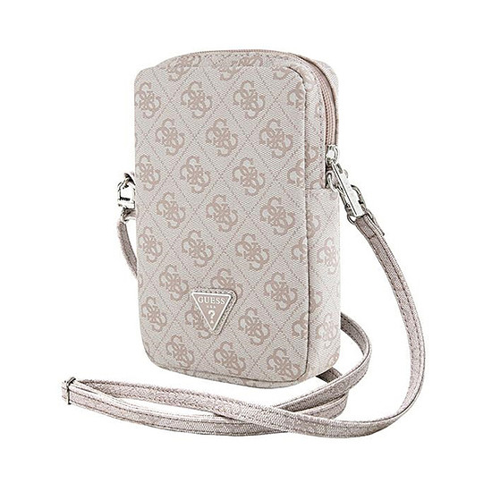 Guess Zip 4G Triangle - telefontáska rózsaszín (GUWBZP4GFTSP)