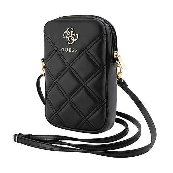 Guess Zip Steppelt 4G - Telefontáska fekete (GUWBZPSQSSGK)