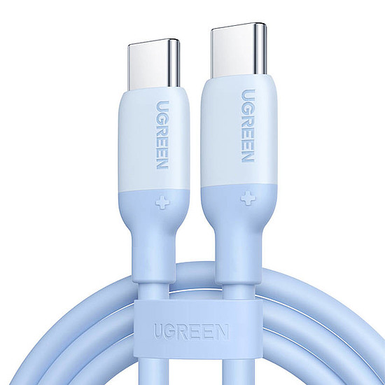 Gyorstöltő kábel USB-C-USB-C UGREEN 15279 1m, kék (15279)