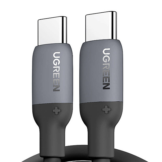 Gyorstöltő kábel USB-C-USB-C UGREEN 15283 1m, fekete (15283)