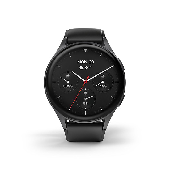 Hama 8900 GPS AMOLED okosóra 1.43" szilikon szíjjal - fekete