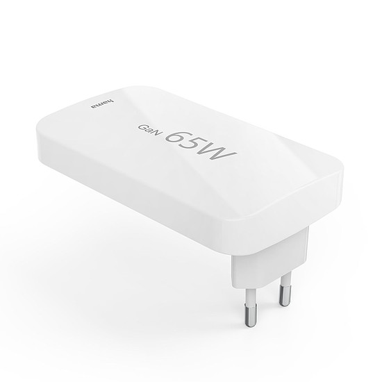 Hama GaN Töltő 65W 2x USB-C 1x USB-A Összecsukható - Fehér