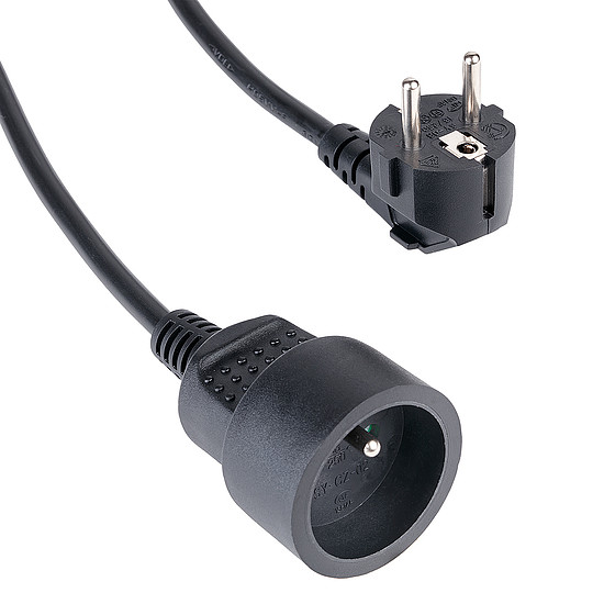Hama Standard 2m-es hosszabbító kábel - fekete